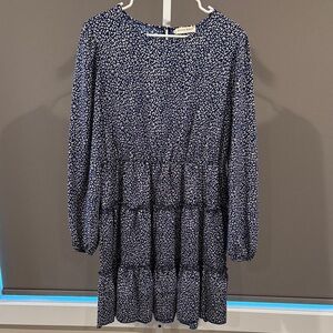 Anna-Kaci Animal Print Tiered Dress